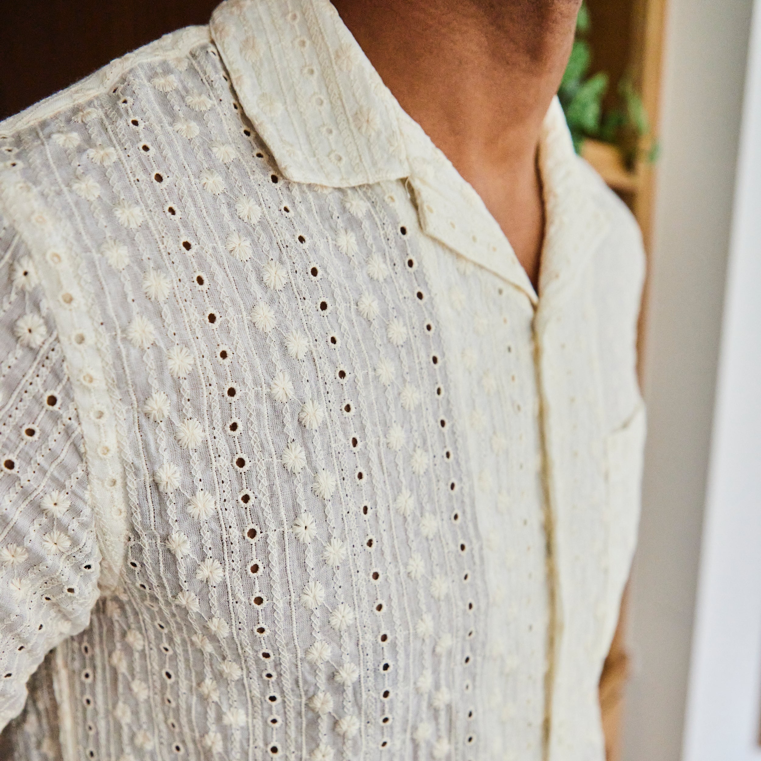 
                          Piros Camp Shirt - White - Portuguese Flannel - STAG Provisions - Tops - S/S Woven - Other Pattern
                        