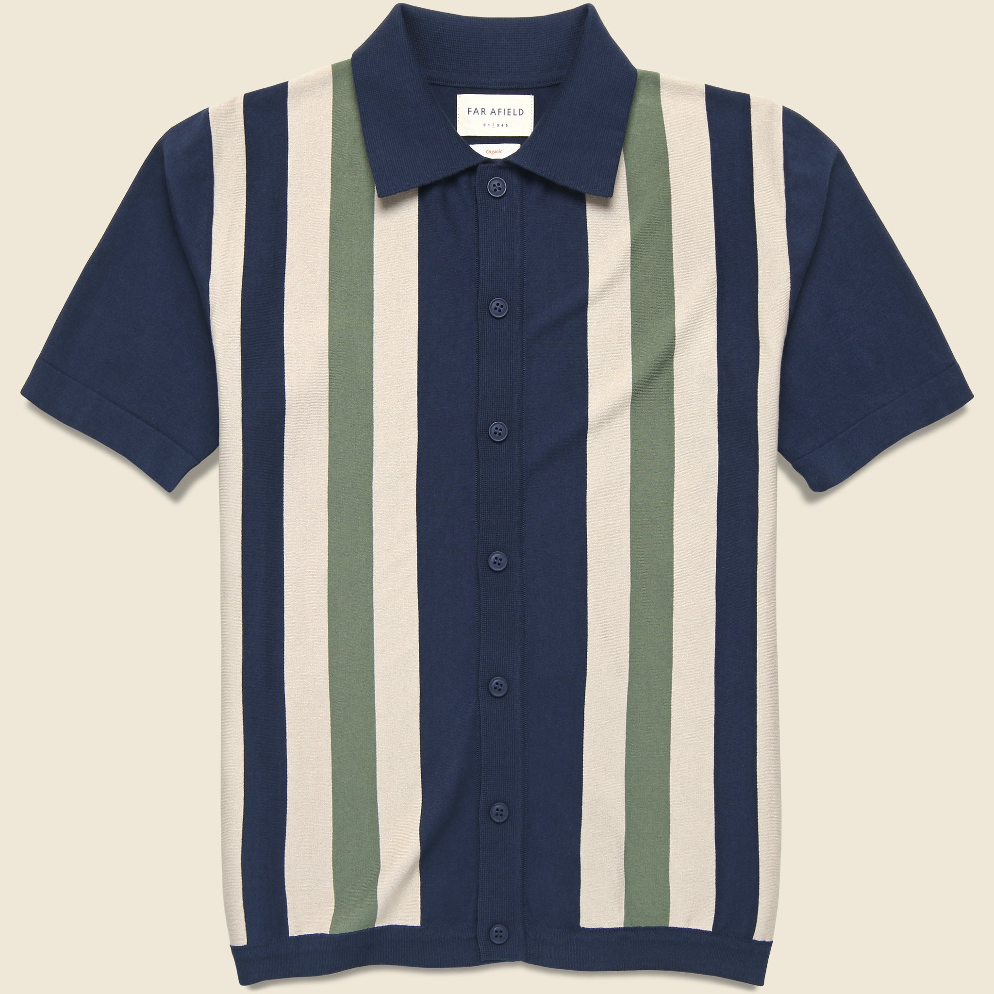 Velzy Cardigan - Navy/Green - Far Afield - STAG Provisions - Tops - S/S Knit