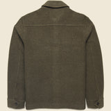 Boiled Wool Work Jacket - Heather Olive - Alex Mill - STAG Provisions - Outerwear - Coat / Jacket