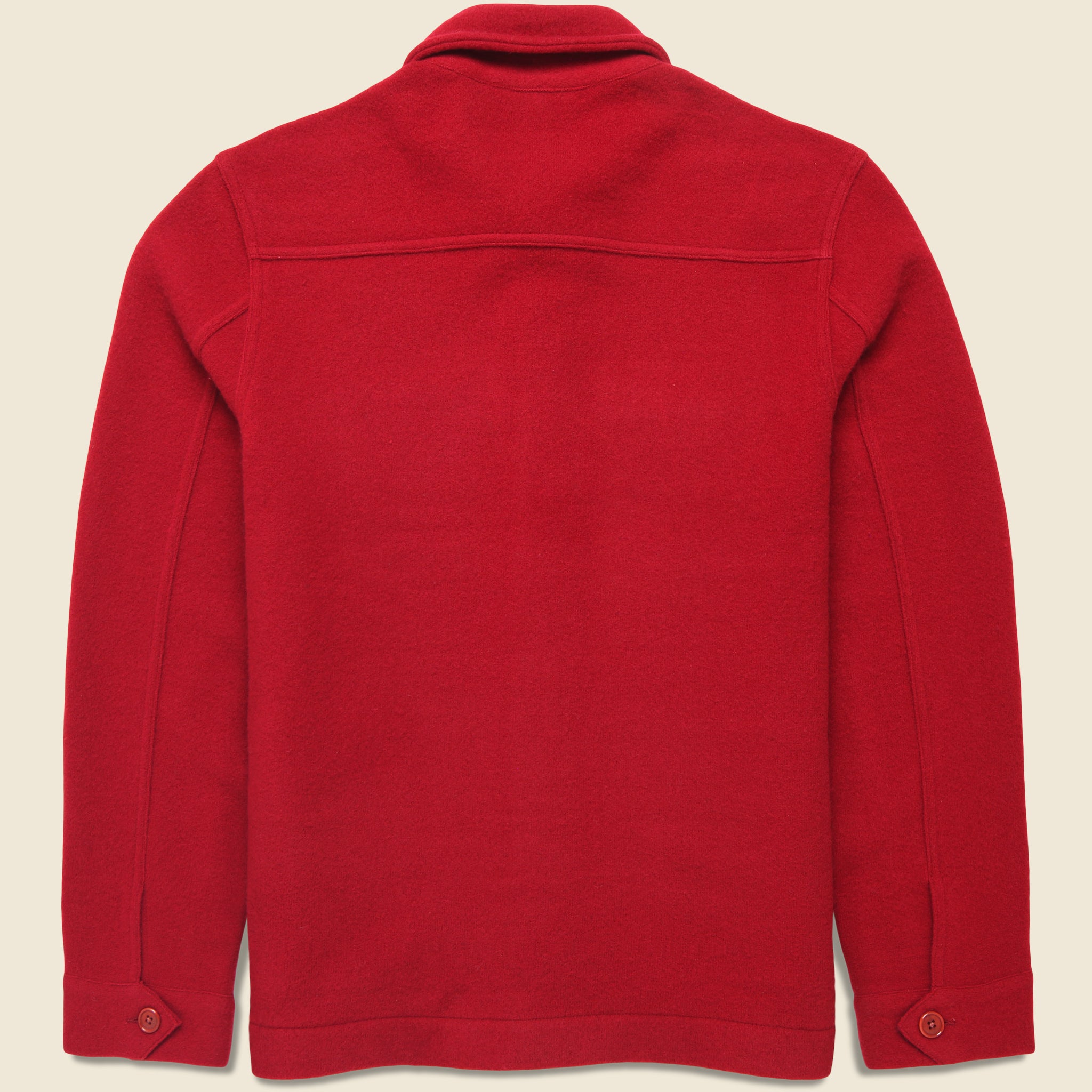 Boiled Wool Work Jacket - Barn Red - Alex Mill - STAG Provisions - Outerwear - Coat / Jacket