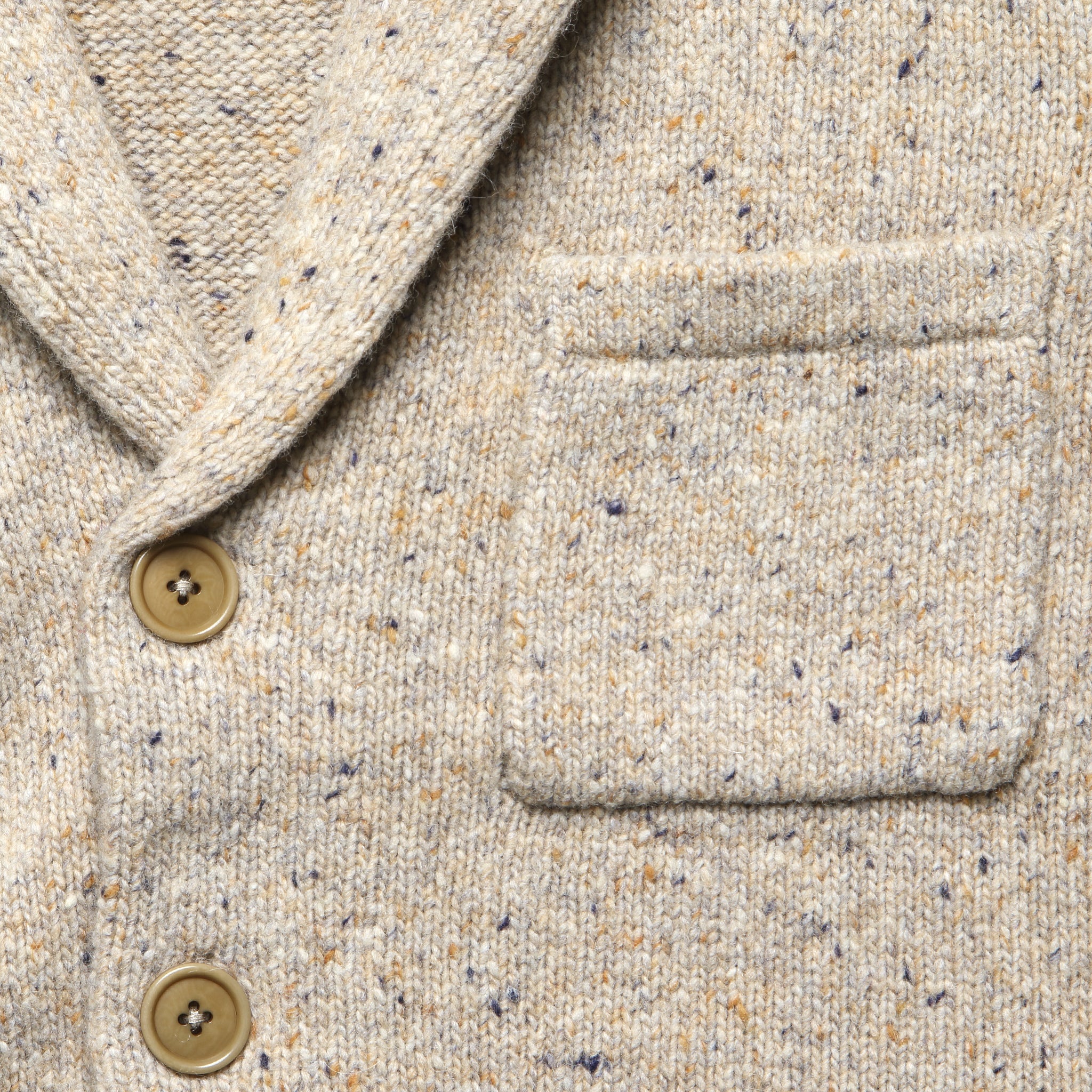 Donegal Mitchell Cardigan - Oatmeal - Alex Mill - STAG Provisions - Tops - Sweater