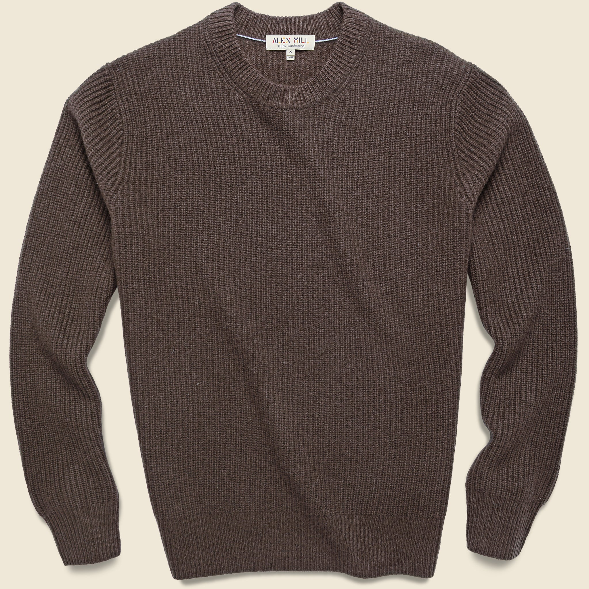 Cashmere Jordan Sweater - Espresso - Alex Mill - STAG Provisions - Tops - Sweater