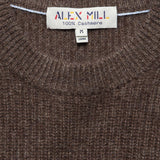 Cashmere Jordan Sweater - Espresso - Alex Mill - STAG Provisions - Tops - Sweater