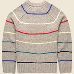 Raglan Striped Crew Sweater - Oatmeal - Alex Mill - STAG Provisions - Tops - Sweater