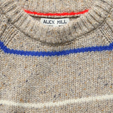 Raglan Striped Crew Sweater - Oatmeal - Alex Mill - STAG Provisions - Tops - Sweater