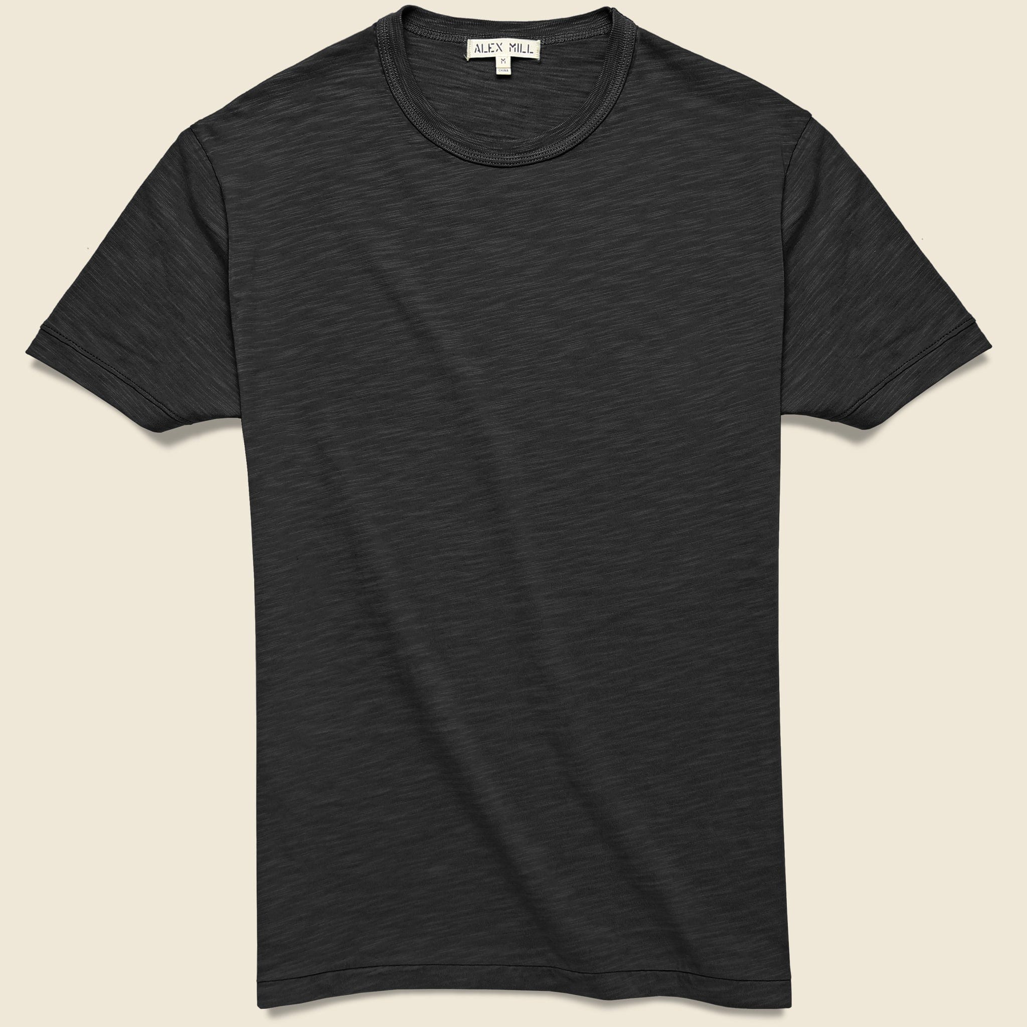 Standard Crew Tee - Black - Alex Mill - STAG Provisions - Tops - S/S Tee