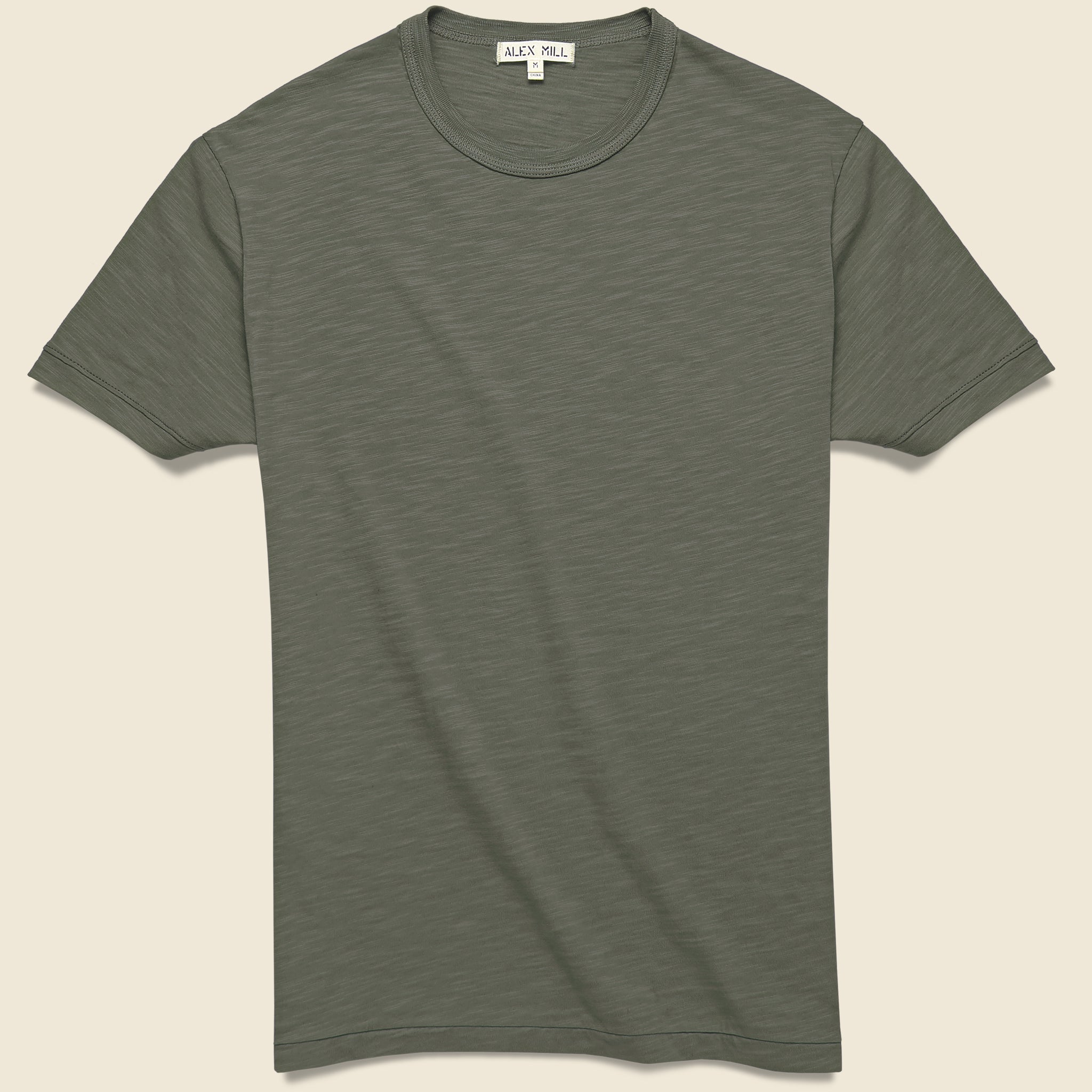 Standard Crew Tee - Olive Grey - Alex Mill - STAG Provisions - Tops - S/S Tee