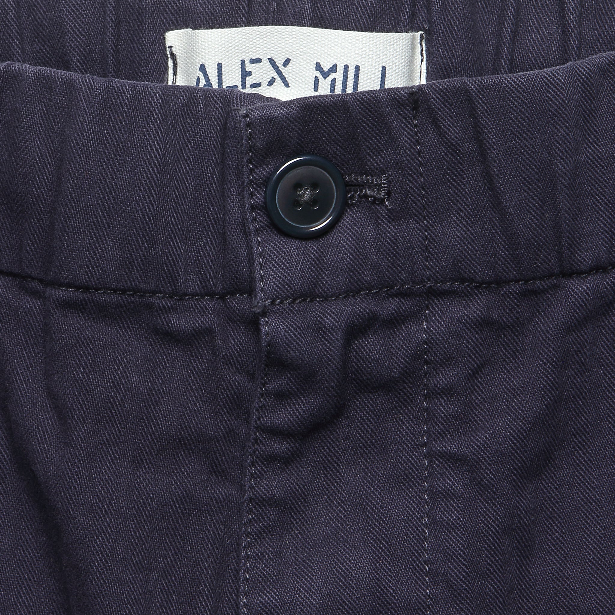 7" Herringbone Pull-On Shorts - Navy - Alex Mill - STAG Provisions - Shorts - Solid