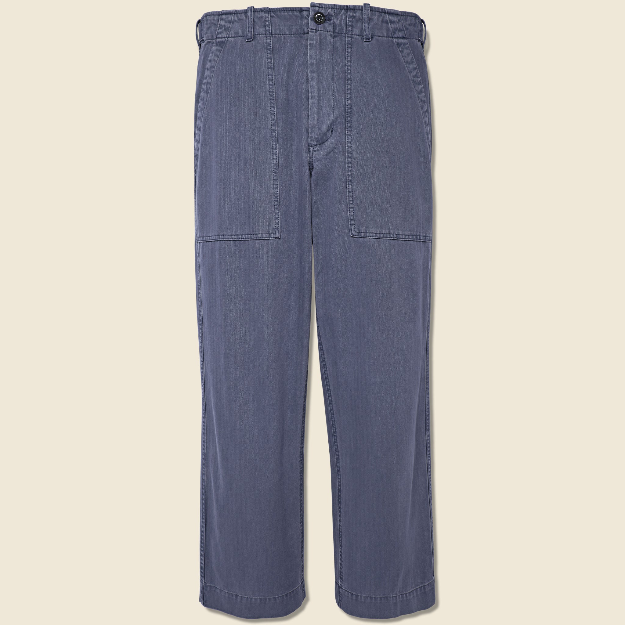 Herringbone Field Pant - Blue - Alex Mill - STAG Provisions - Pants - Twill