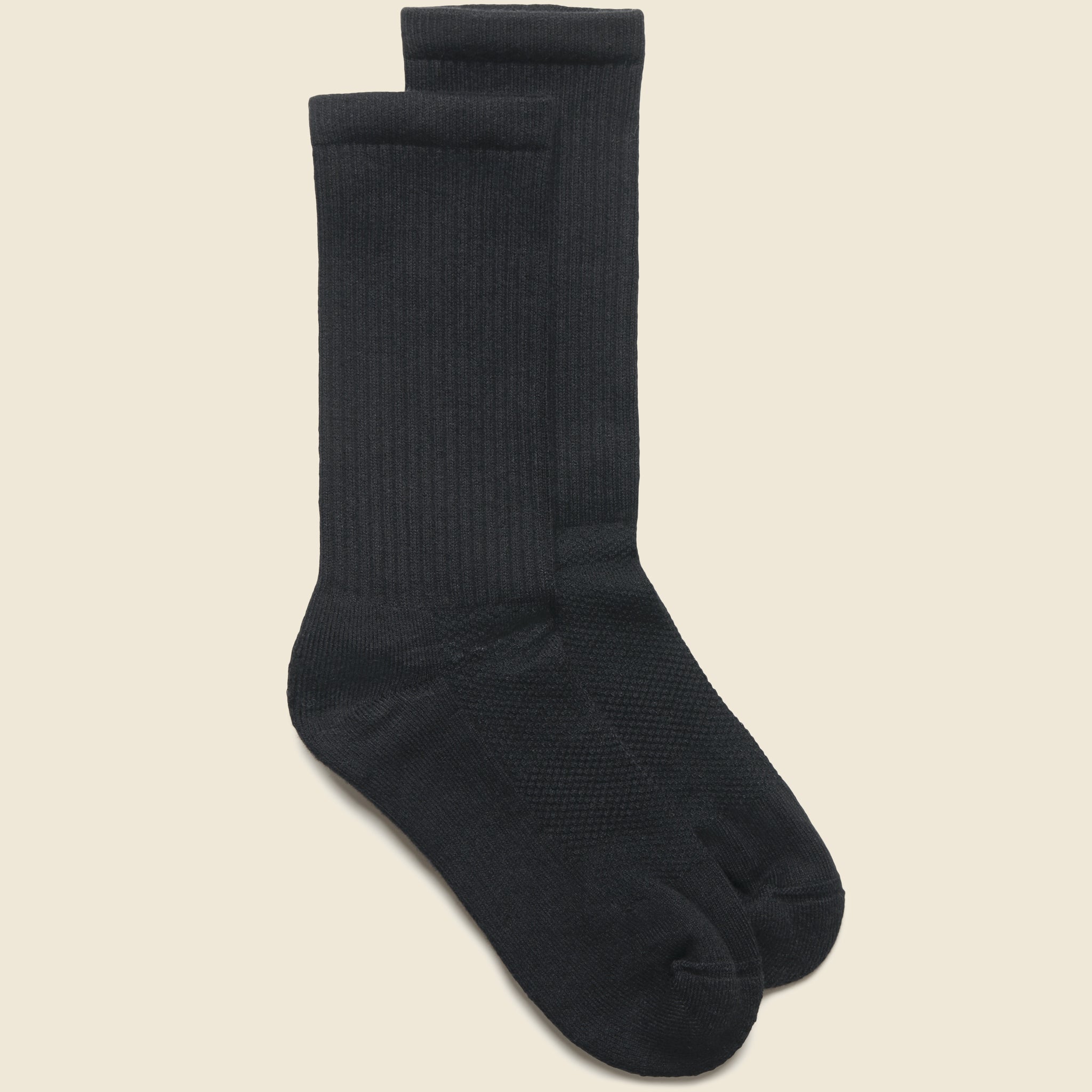 Statement Crew Sock - Black - American Trench - STAG Provisions - Accessories - Socks