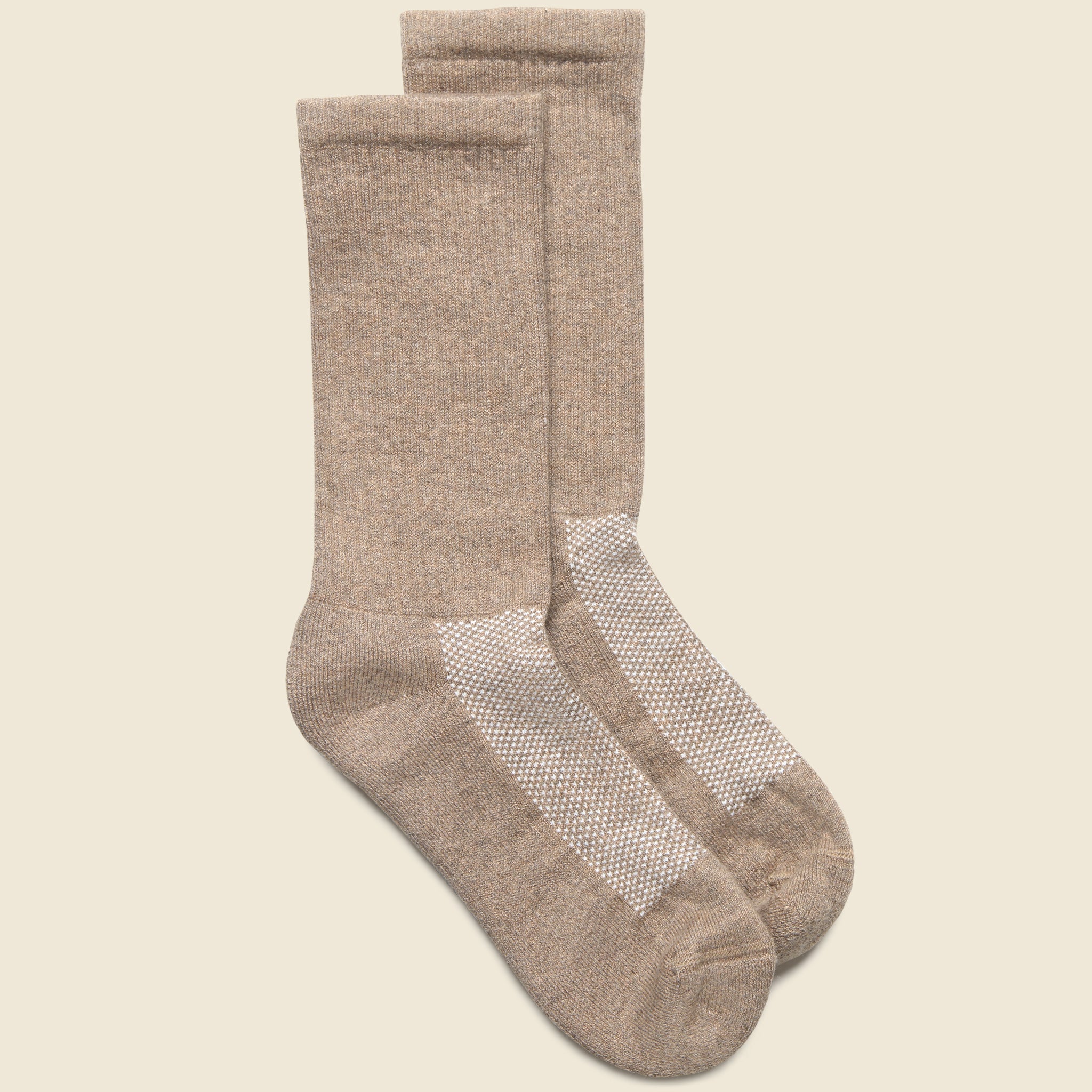 Statement Crew Sock - Tan - American Trench - STAG Provisions - Accessories - Socks