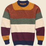 Multi Stripe 5G Crewneck Sweater - Navy - BEAMS+ - STAG Provisions - Tops - Sweater