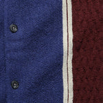 Striped Knit Polo - Blue - BEAMS+ - STAG Provisions - Tops - Sweater