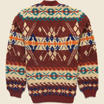 Boa Jacquard Cardigan - Brown - BEAMS+ - STAG Provisions - Tops - Sweater
