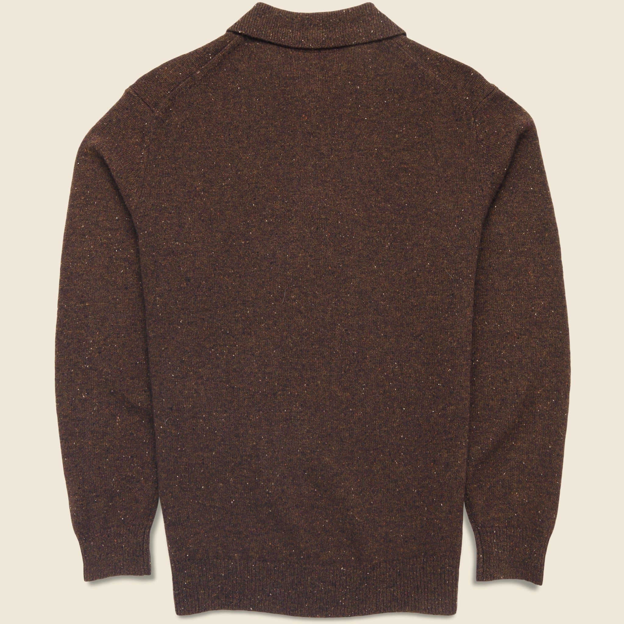 
                          Knit Polo - Brown - BEAMS+ - STAG Provisions - Tops - Sweater
                        