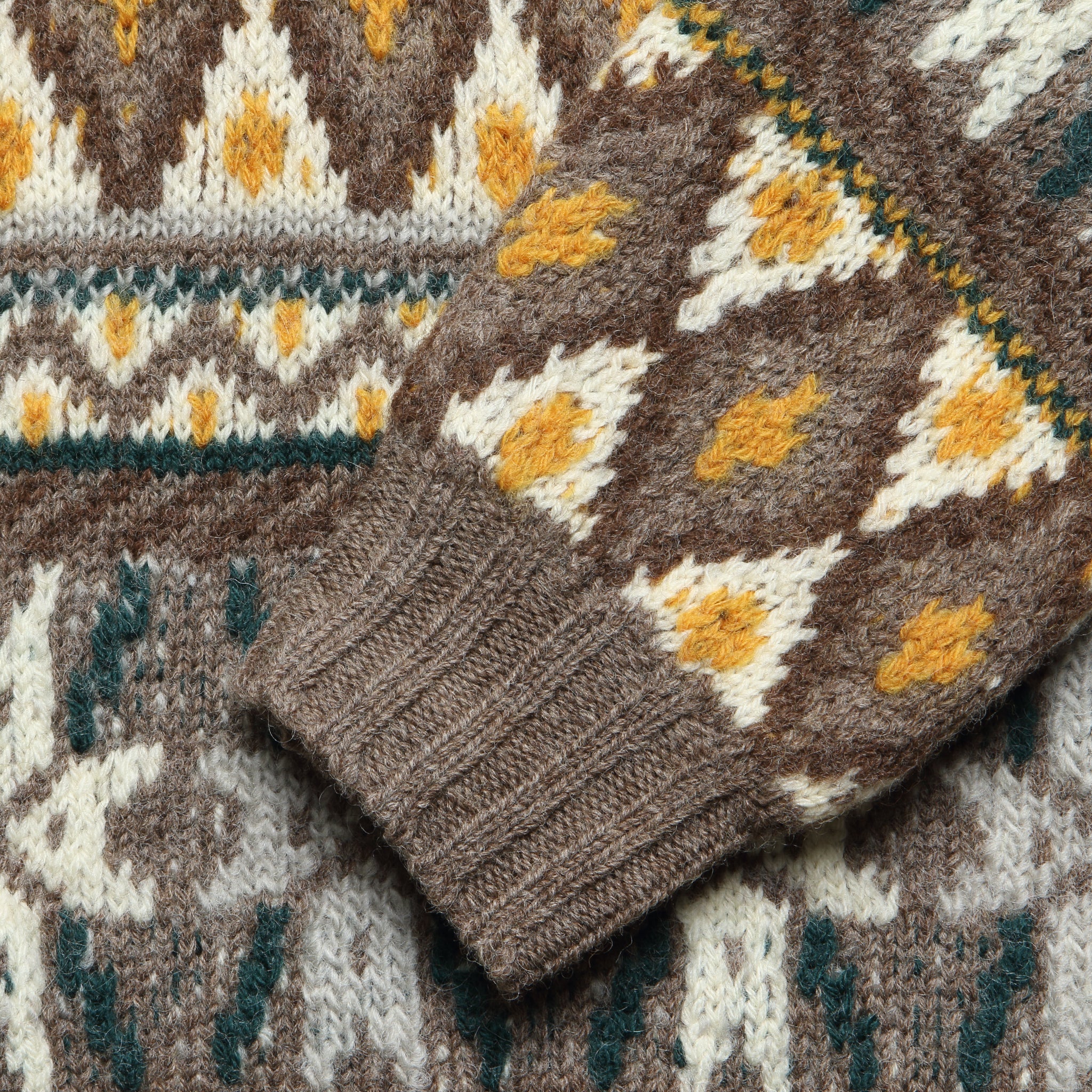 
                          Fair Isle Crew Sweater - Brown - BEAMS+ - STAG Provisions - Tops - Sweater
                        
