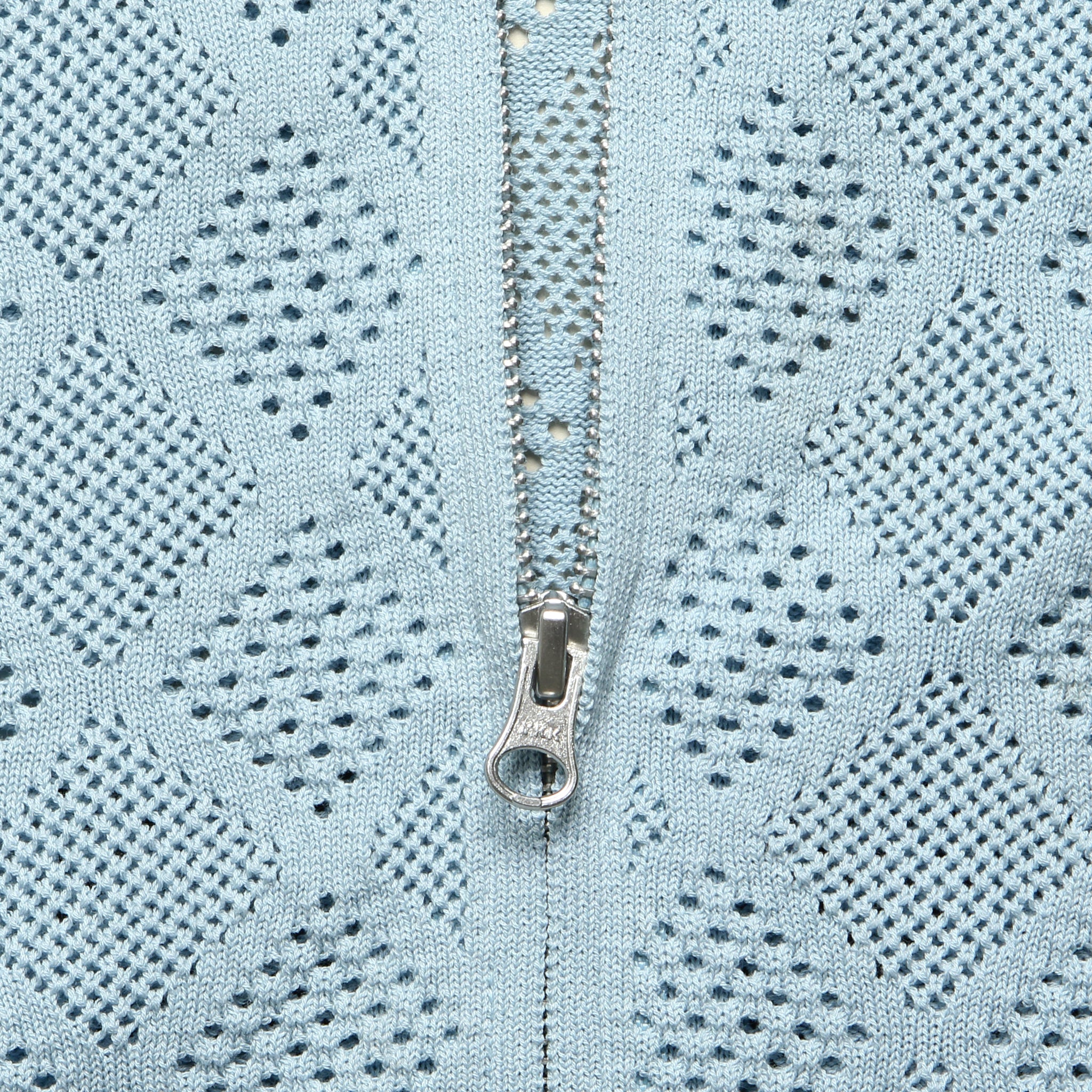 Mesh Zip Polo - Sax - BEAMS+ - STAG Provisions - Tops - S/S Knit