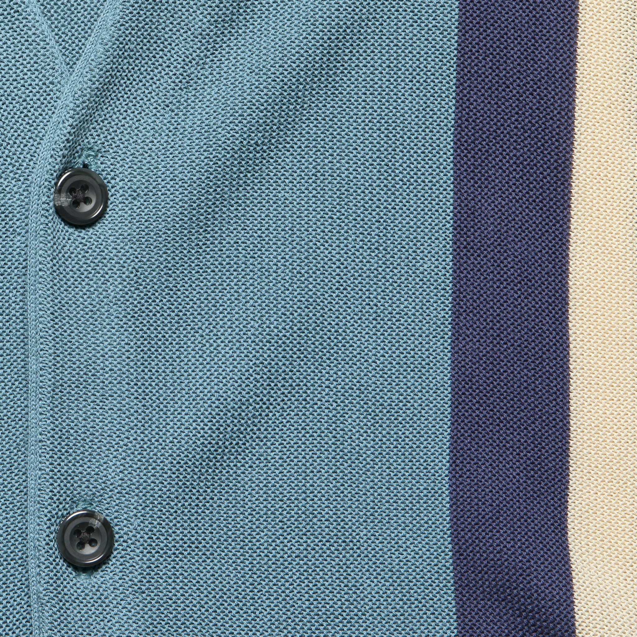 Jacquard Stripe Cardigan - Sax - BEAMS+ - STAG Provisions - Tops - Sweater