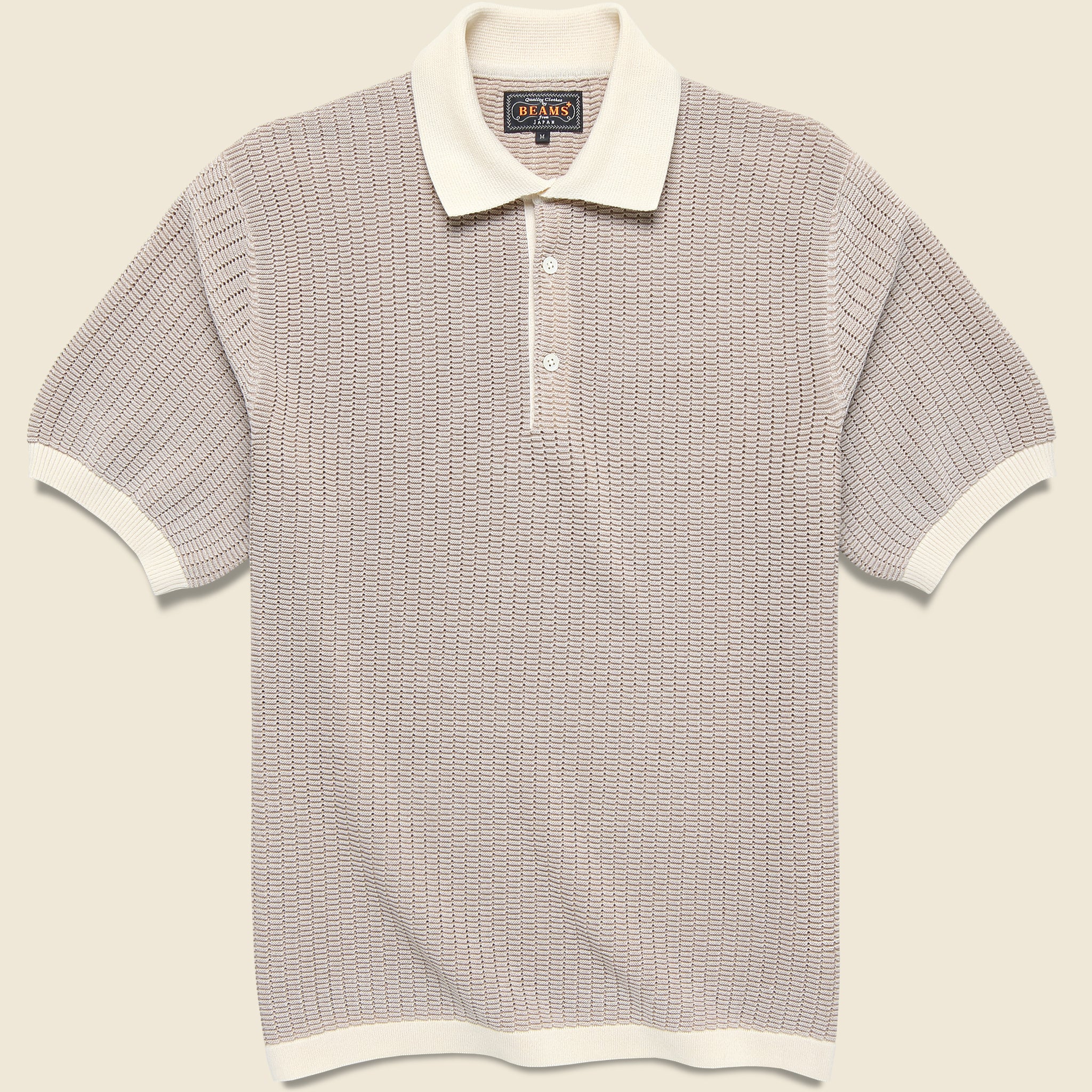 Washi Knit Polo - Off White