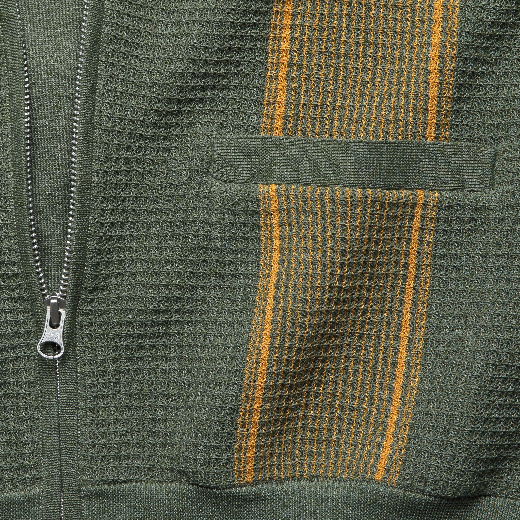 Zip Knit Polo - Olive - BEAMS+ - STAG Provisions - Tops - S/S Knit