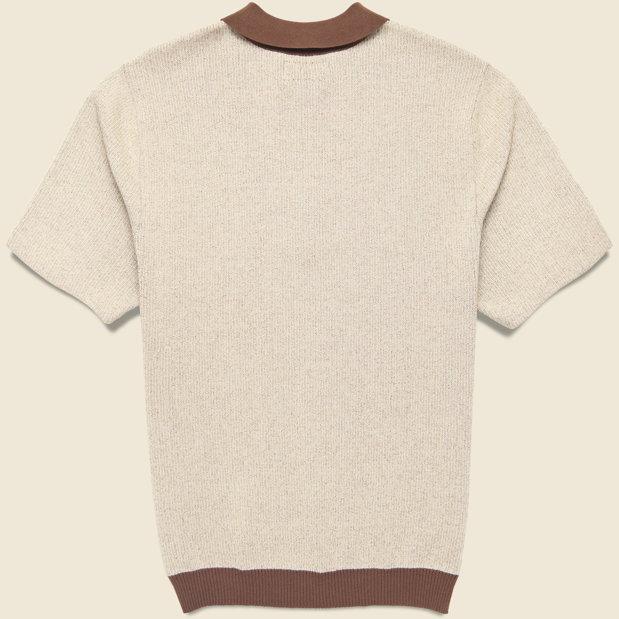 Half Zip Knit Polo - Giraffe - BEAMS+ - STAG Provisions - Tops - S/S Knit