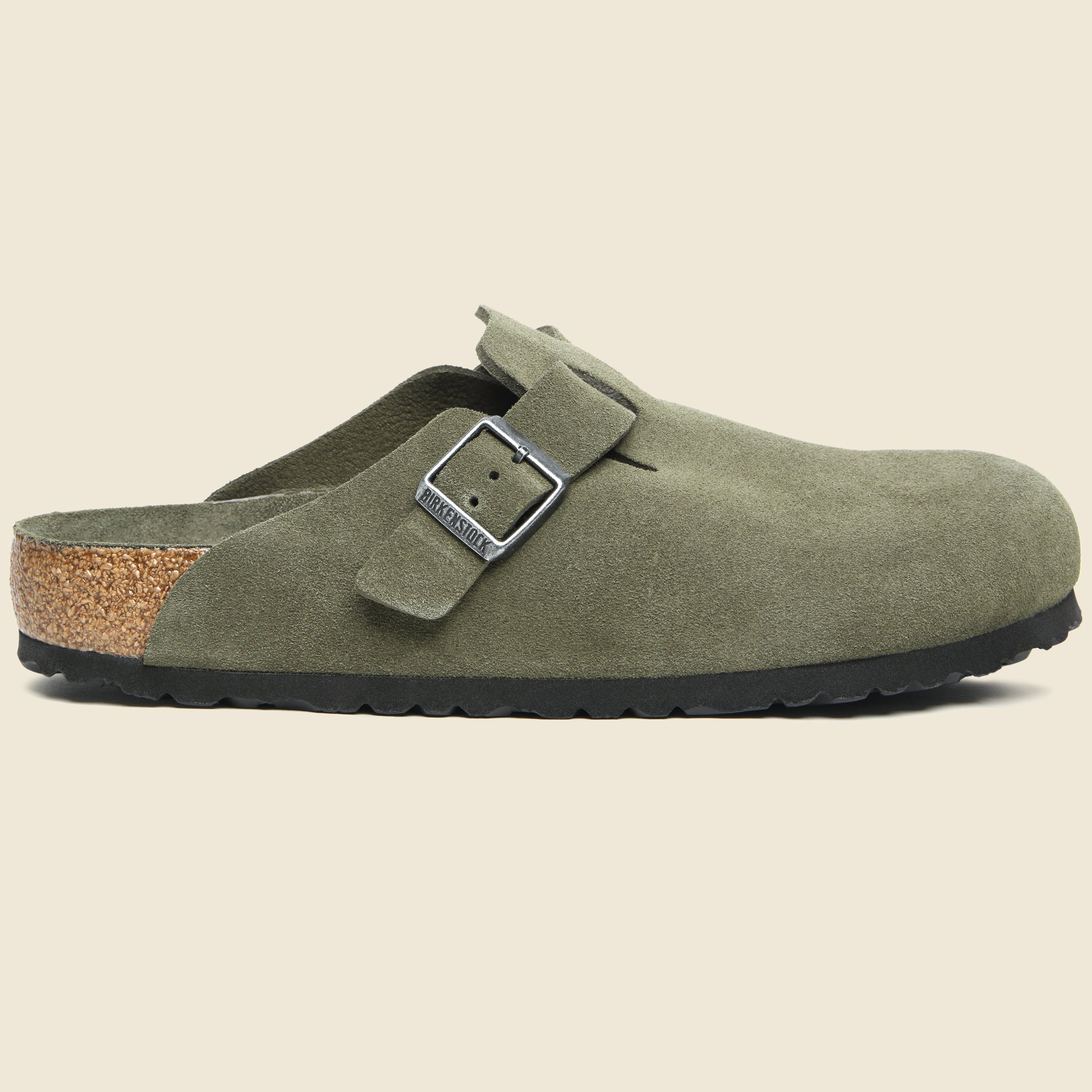Boston Soft Footbed Clog - Tonal Thyme Suede - Birkenstock - STAG Provisions - Shoes - Sandals / Flops