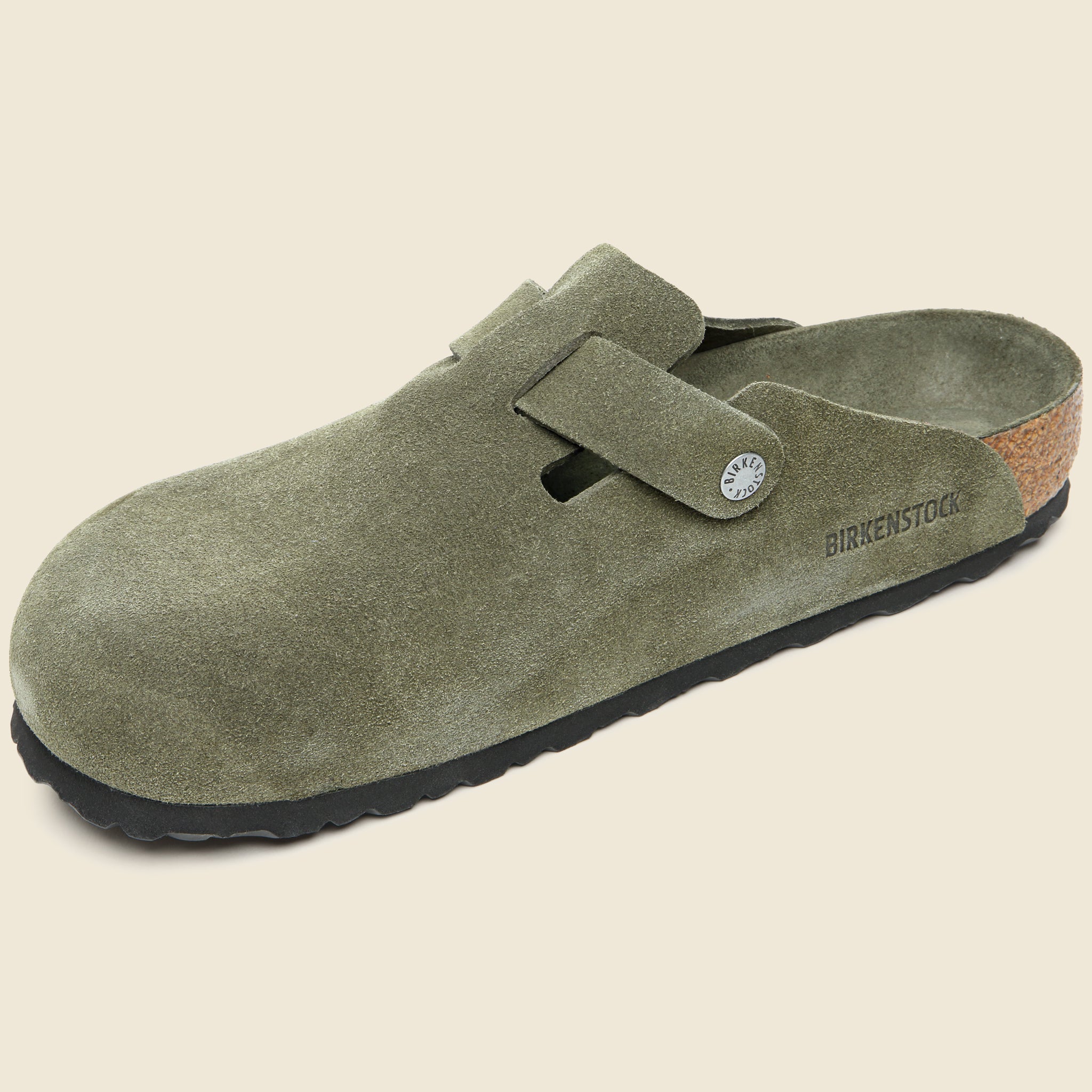 Boston Soft Footbed Clog - Tonal Thyme Suede - Birkenstock - STAG Provisions - Shoes - Sandals / Flops