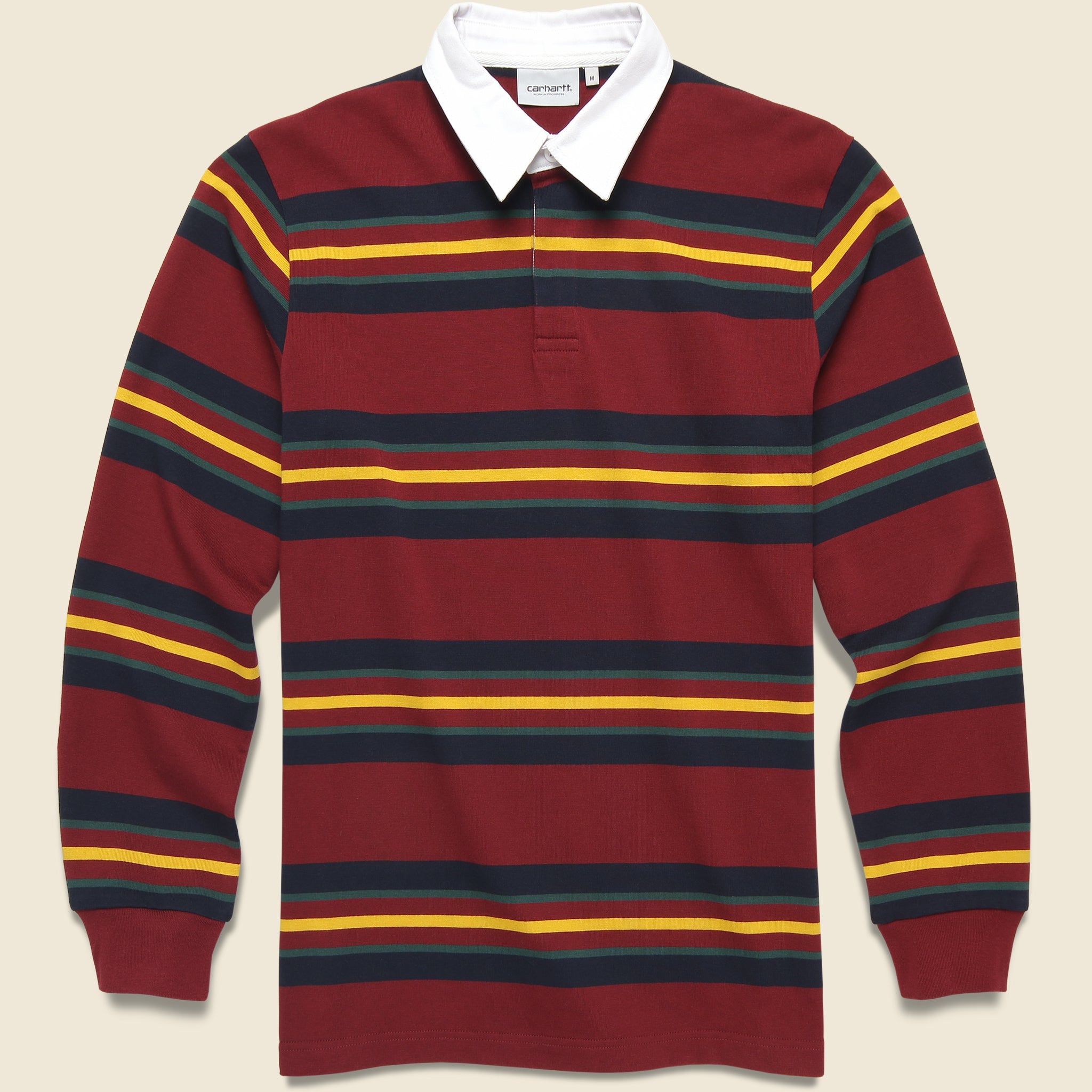 Oregon Rugby Shirt - Starco Stripe/Bordeaux - Carhartt WIP - STAG Provisions - Tops - L/S Knit