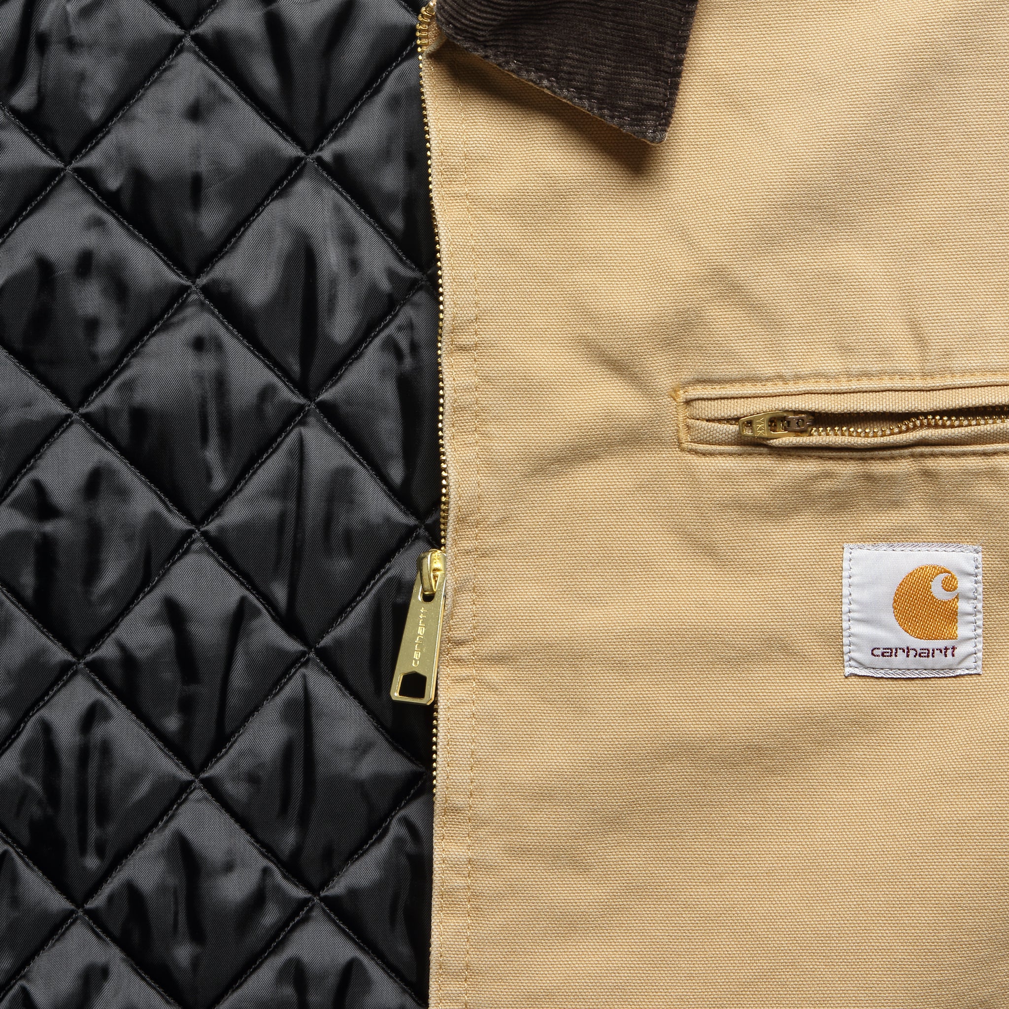 
                          Quilt Lined OG Detroit Jacket - Dusty Hamilton Brown/Tobacco - Carhartt WIP - STAG Provisions - Outerwear - Coat / Jacket
                        