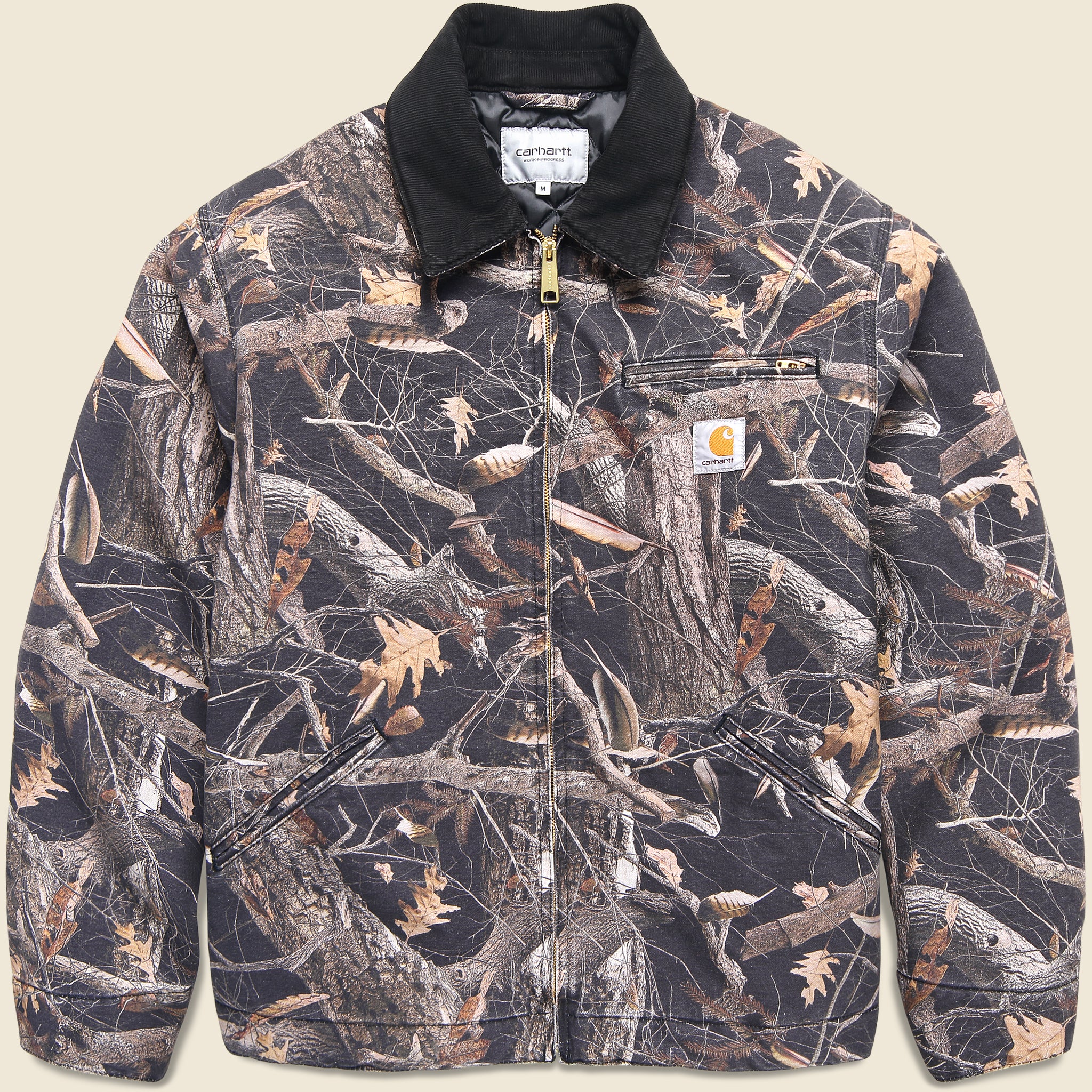 Quilt Lined OG Detroit Jacket - Camo Feather Tree