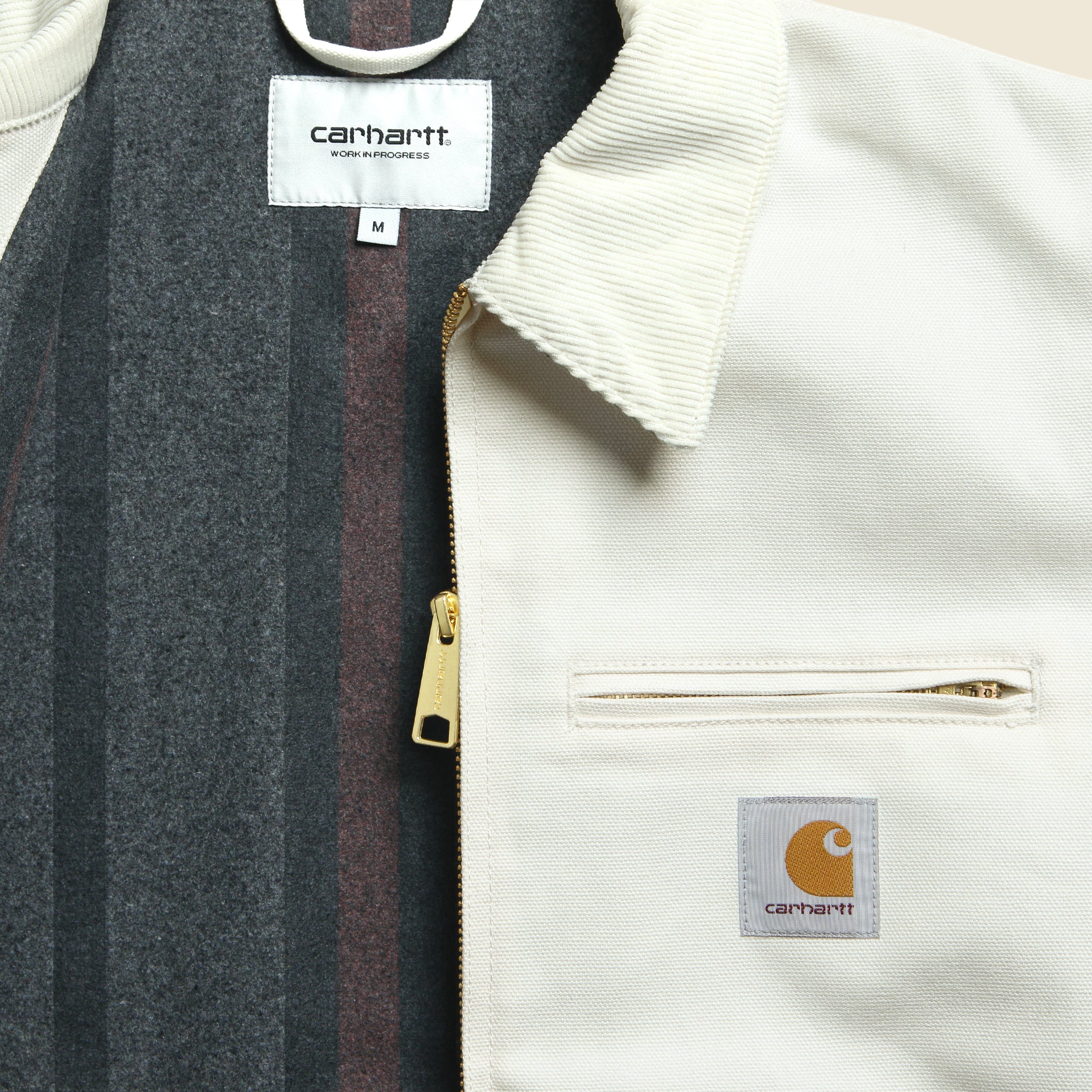 
                          Blanket Lined Detroit Jacket - Wax - Carhartt WIP - STAG Provisions - Outerwear - Coat / Jacket
                        