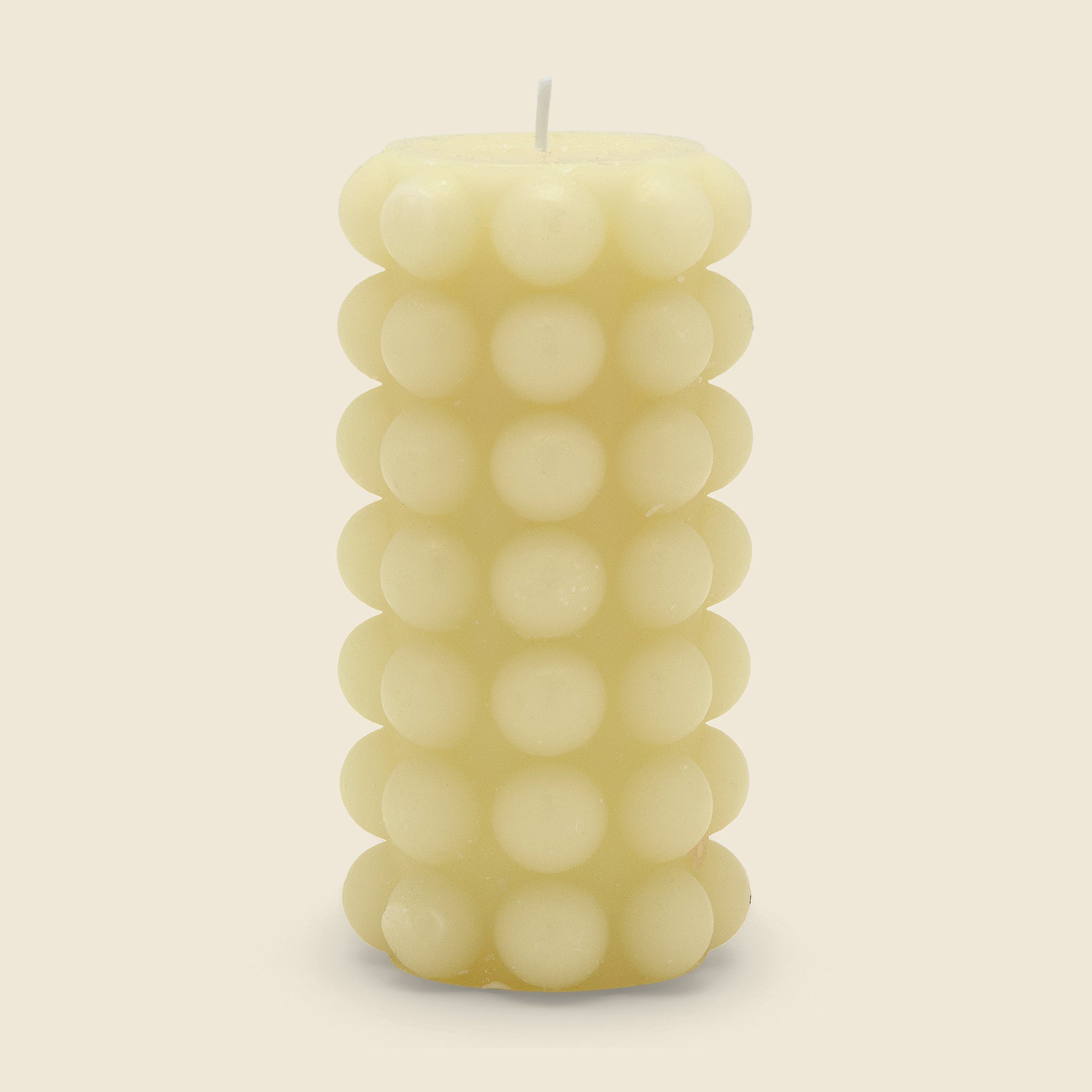Tall Hobnail Pillar Candle - Cream - Home - STAG Provisions - Home - Fragrance - Candle