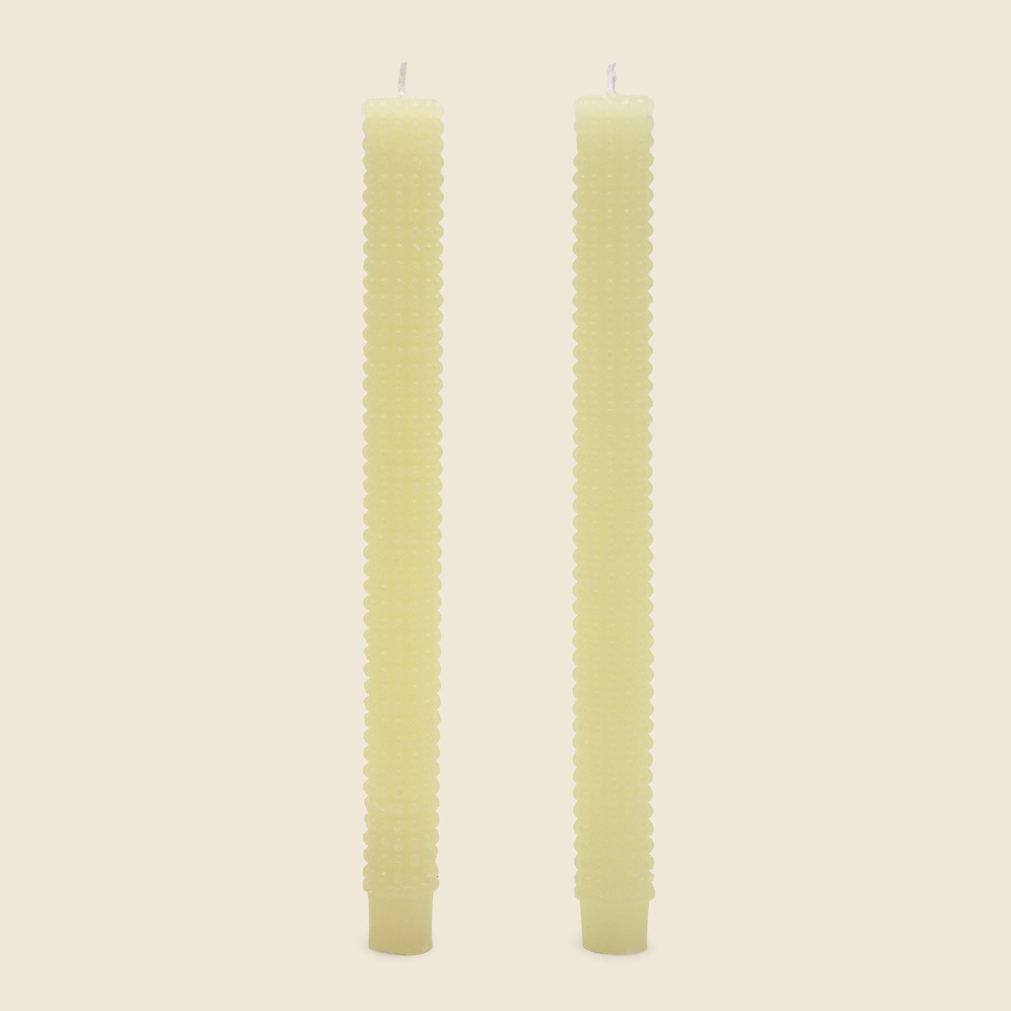 Hobnail Taper Candles Set of 2 - Cream - Home - STAG Provisions - Home - Fragrance - Candle