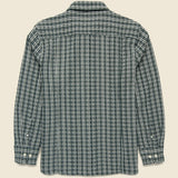 Reverse Tweed Snow Check Shirt - Green - Corridor - STAG Provisions - Tops - L/S Woven - Plaid