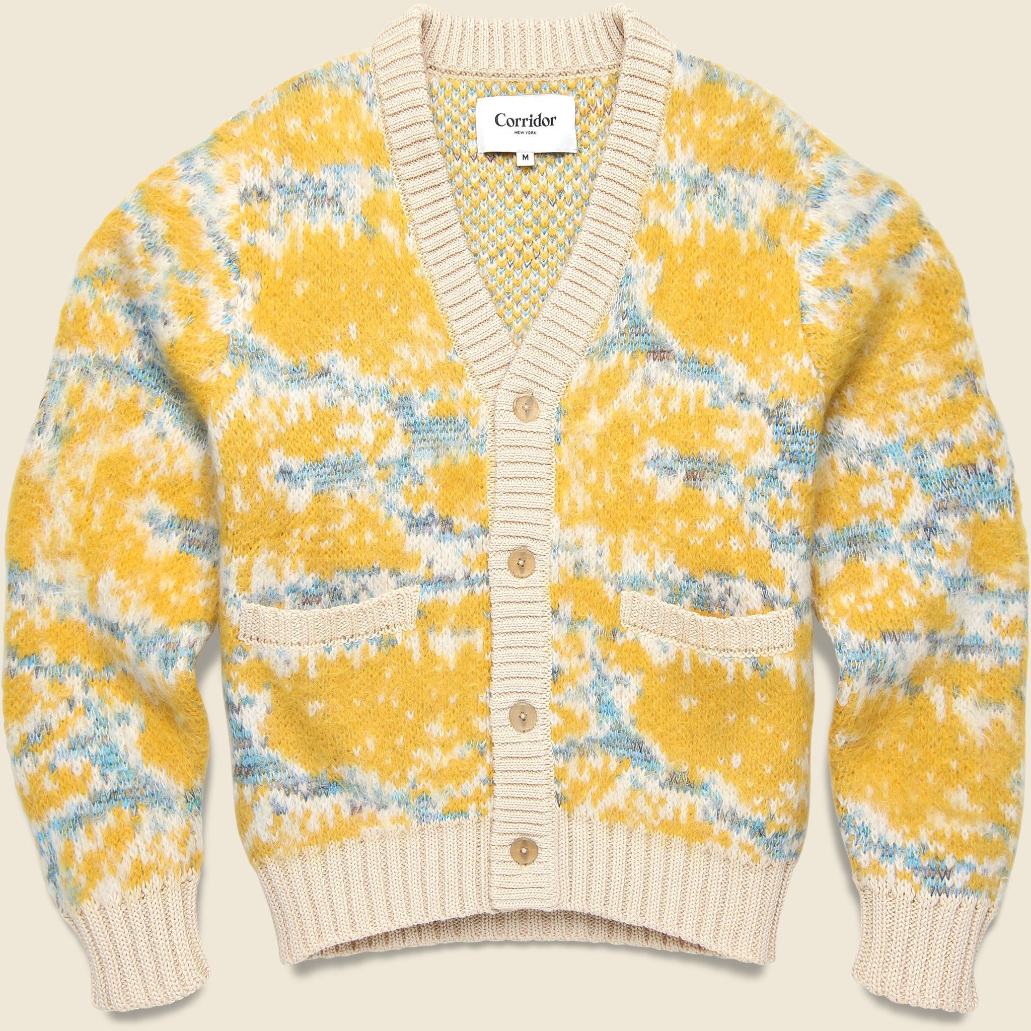 Mohair Camo Cardigan - Multi - Corridor - STAG Provisions - Tops - Sweater