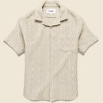 Rainbow Weave Camp Shirt - Natural - Corridor - STAG Provisions - Tops - S/S Woven - Other Pattern