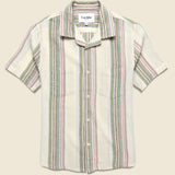 Riis Camp Shirt - Natural - Corridor - STAG Provisions - Tops - S/S Woven - Stripe