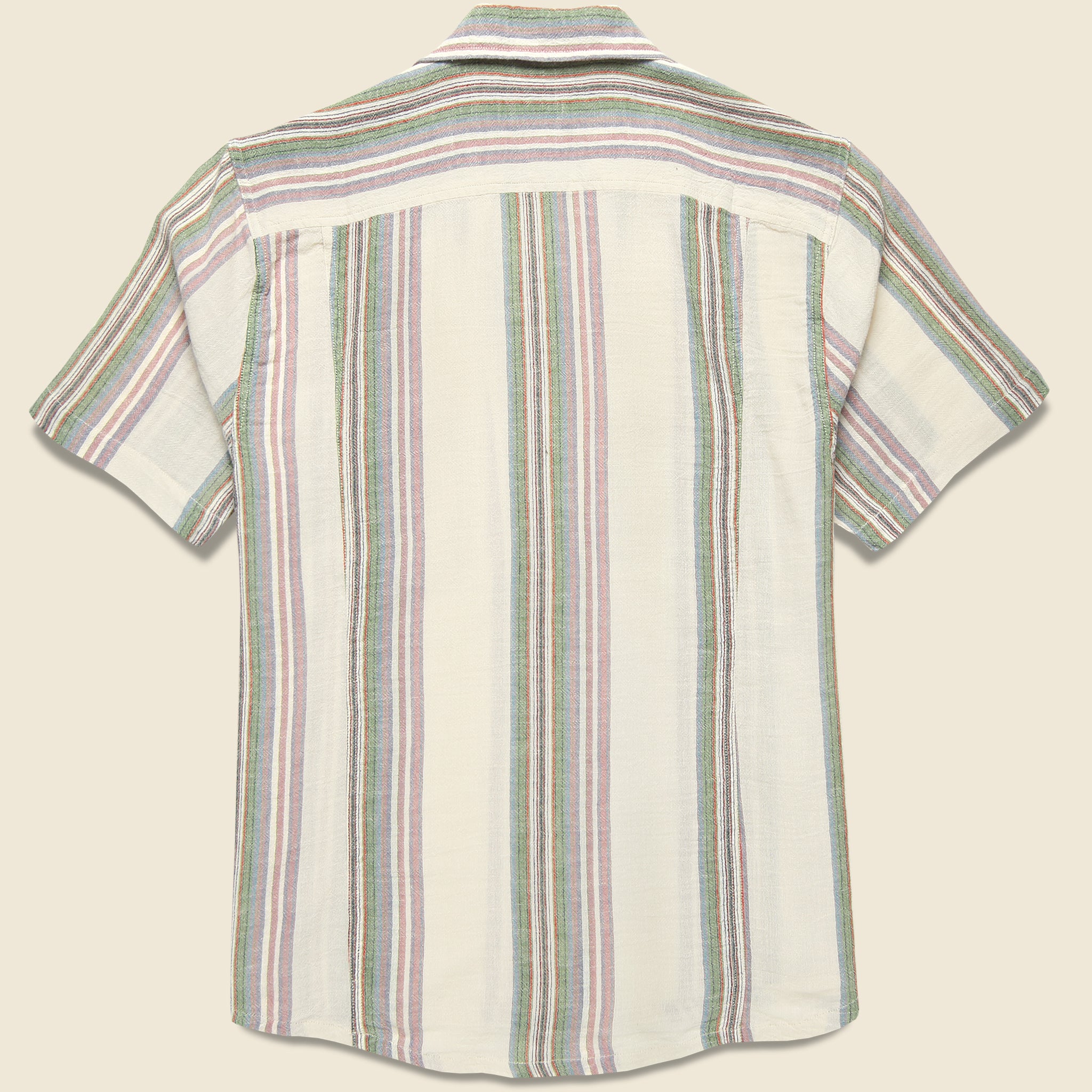 Riis Camp Shirt - Natural - Corridor - STAG Provisions - Tops - S/S Woven - Stripe