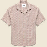 Rainbow Weave Camp Shirt - Pink - Corridor - STAG Provisions - Tops - S/S Woven - Other Pattern