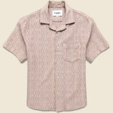 Rainbow Weave Camp Shirt - Pink - Corridor - STAG Provisions - Tops - S/S Woven - Other Pattern