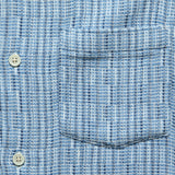 Rainbow Weave Camp Shirt - Indigo - Corridor - STAG Provisions - Tops - S/S Woven - Other Pattern