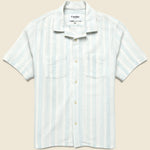 Skip Stripe Camp Shirt - Natural - Corridor - STAG Provisions - Tops - S/S Woven - Stripe