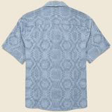 Diamond Jacquard Camp Shirt - Multi - Corridor - STAG Provisions - Tops - S/S Woven - Other Pattern