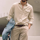 Popover Cord Shirt - Putty - Alex Mill - STAG Provisions - Tops - L/S Woven - Corduroy