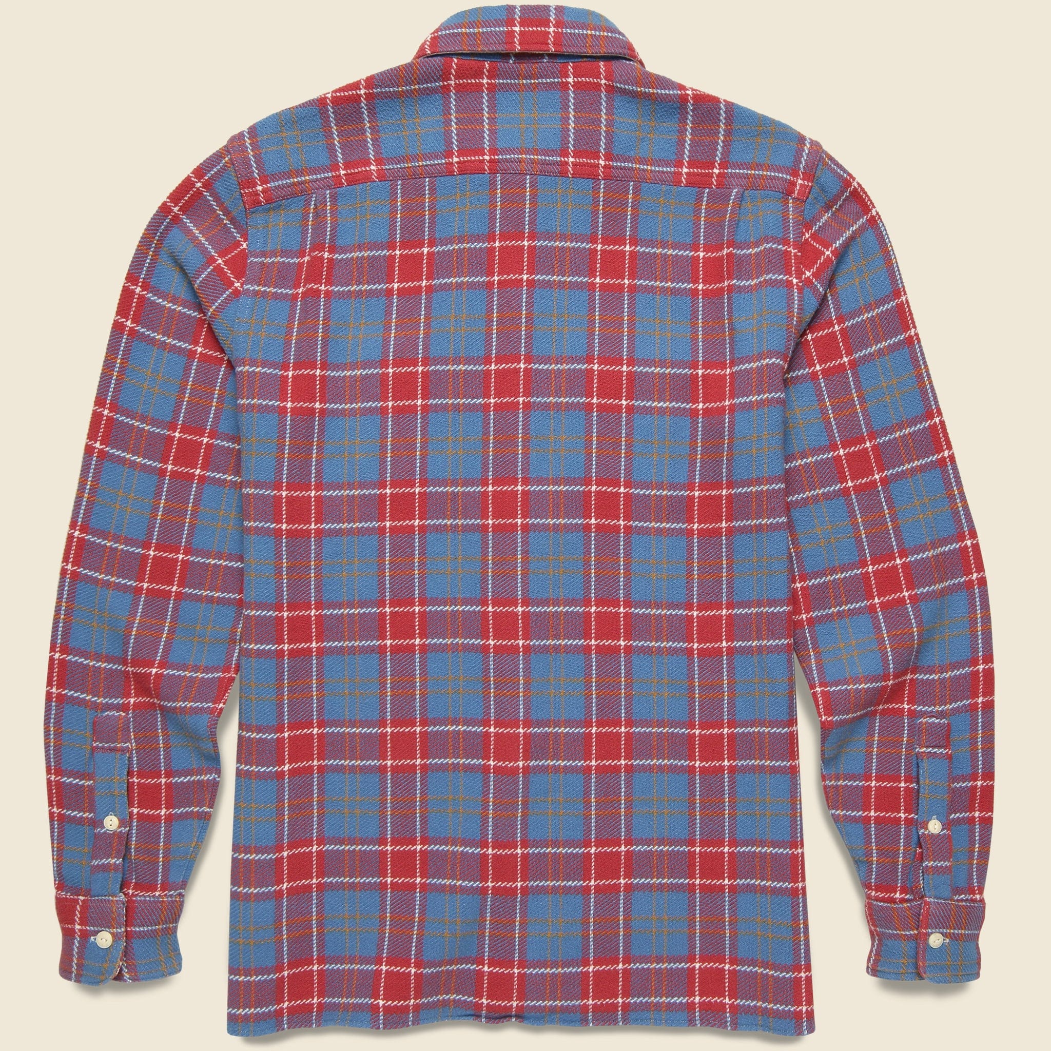 Surf Flannel - Brick River Plaid - Faherty - STAG Provisions - Tops - L/S Woven - Plaid