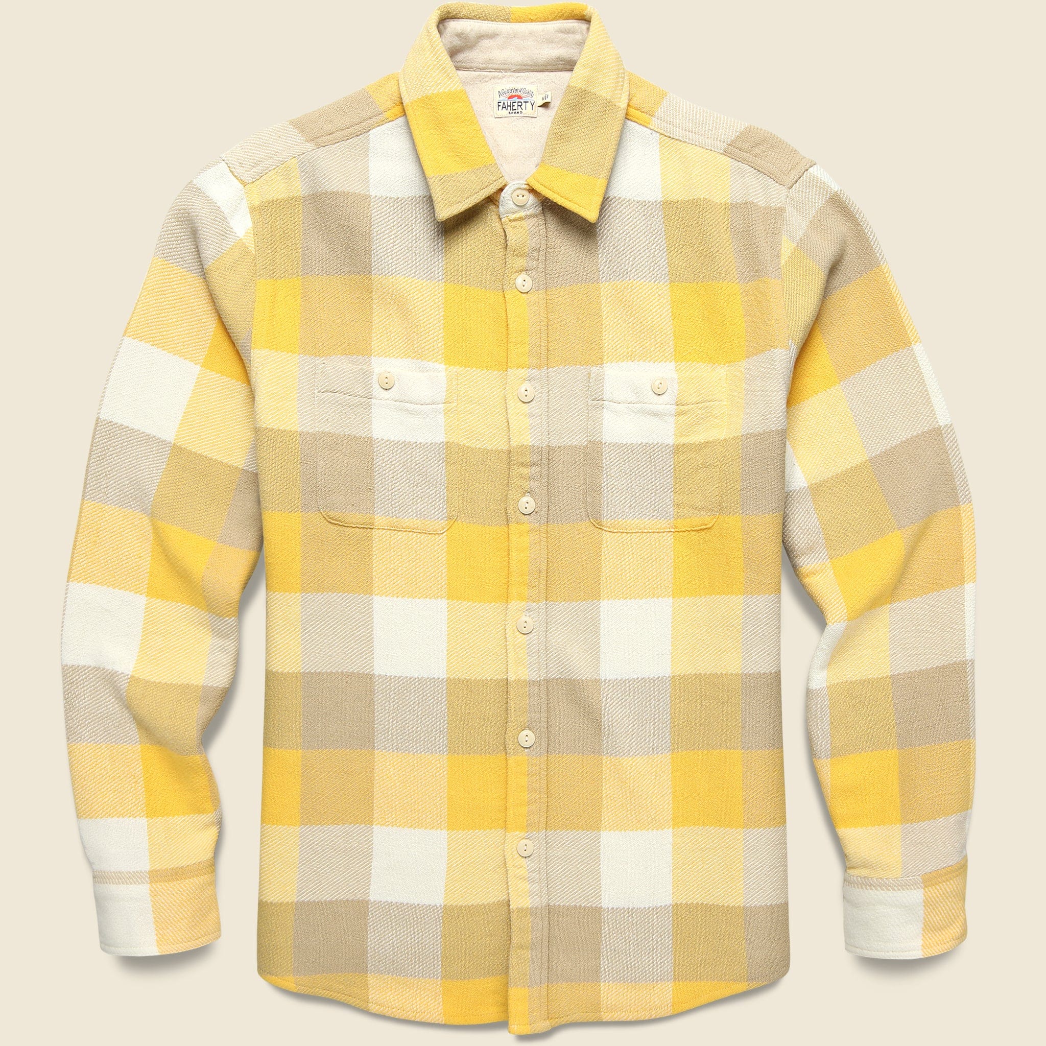 The Surf Flannel - Oak View Plaid - Faherty - STAG Provisions - Tops - L/S Woven - Plaid