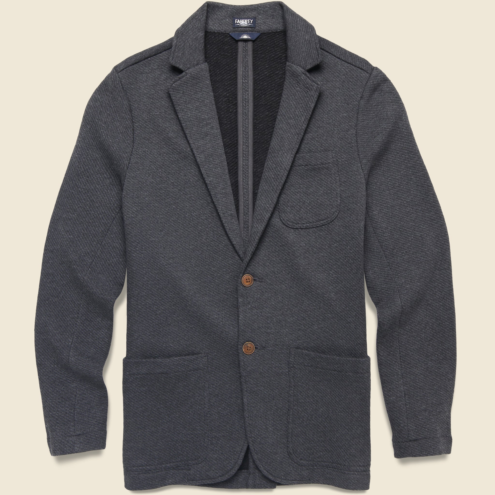 Inlet Blazer - Black Sky Melange - Faherty - STAG Provisions - Suiting - Sport Coat