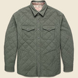Thunder Voice Eagle Reversible Bondi Jacket - Pinyon Ridge Green - Faherty - STAG Provisions - Outerwear - Coat / Jacket