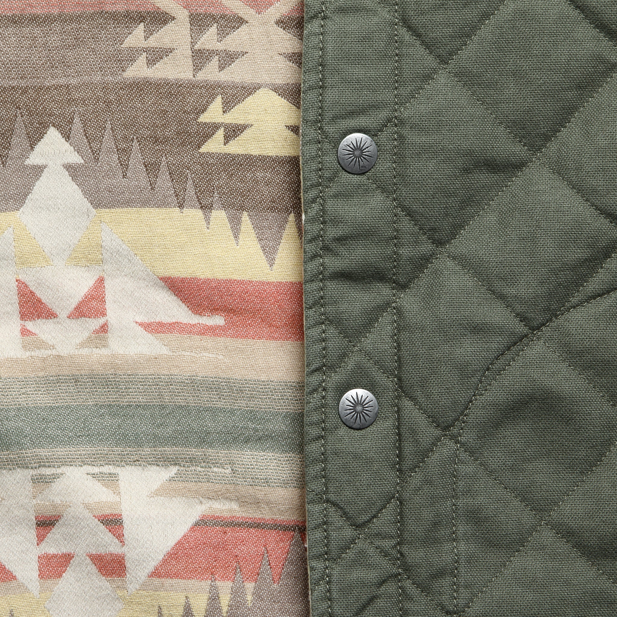 Thunder Voice Eagle Reversible Bondi Jacket - Pinyon Ridge Green - Faherty - STAG Provisions - Outerwear - Coat / Jacket