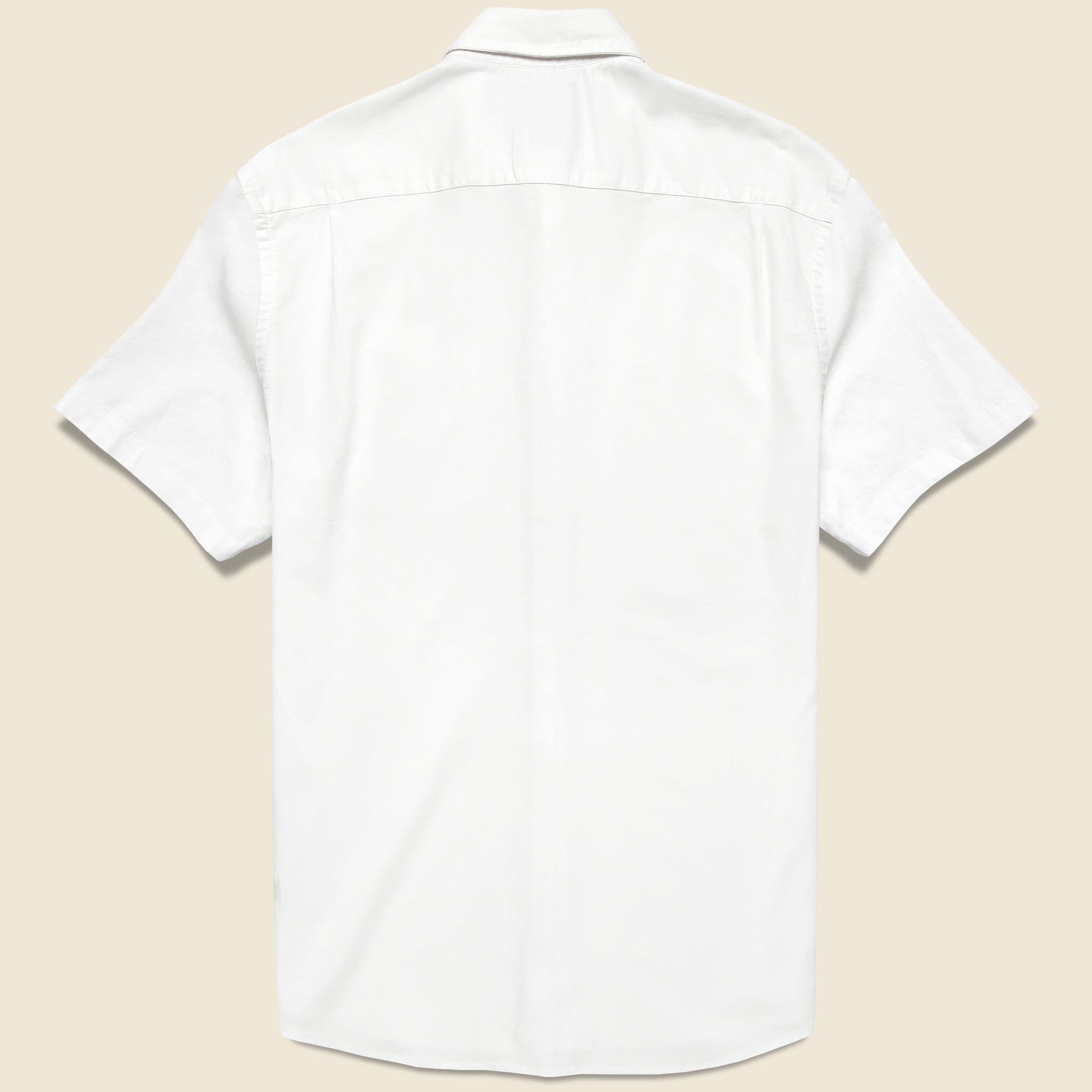 Short Sleeve Supima Oxford Shirt - Pure White - Faherty - STAG Provisions - Tops - S/S Woven - Solid